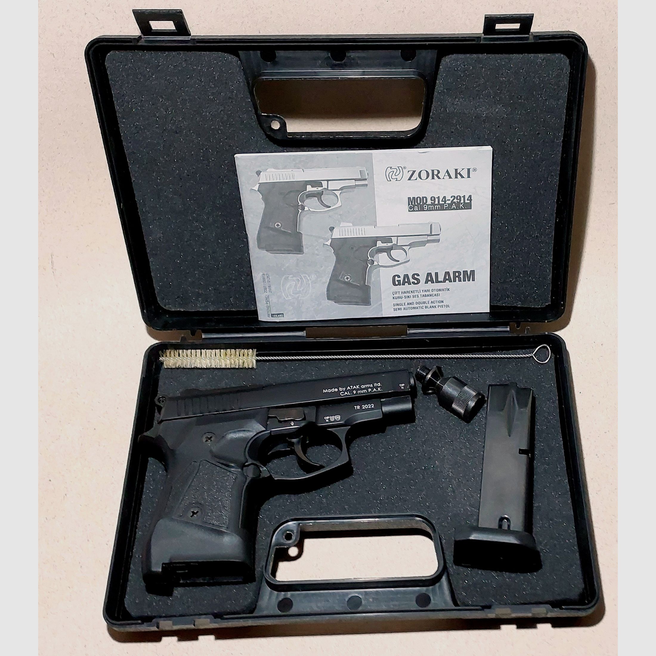 Zoraki 914 brüniert 9mm P.A.K. 