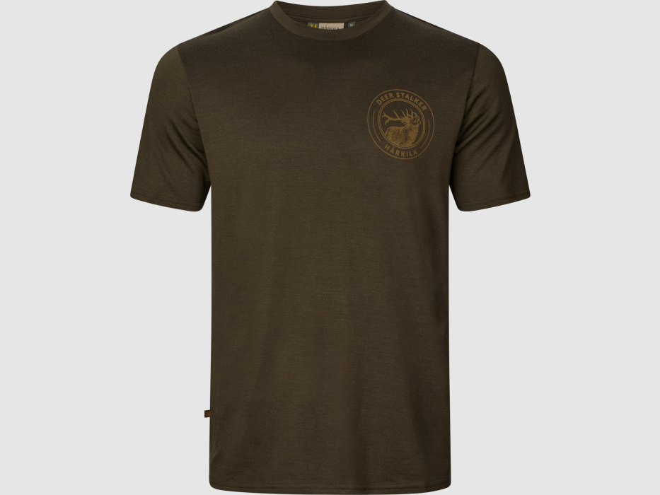 HARKILA T-shirt – Game S/S – Willow green stag (108550188), afbeelding 1 van 8