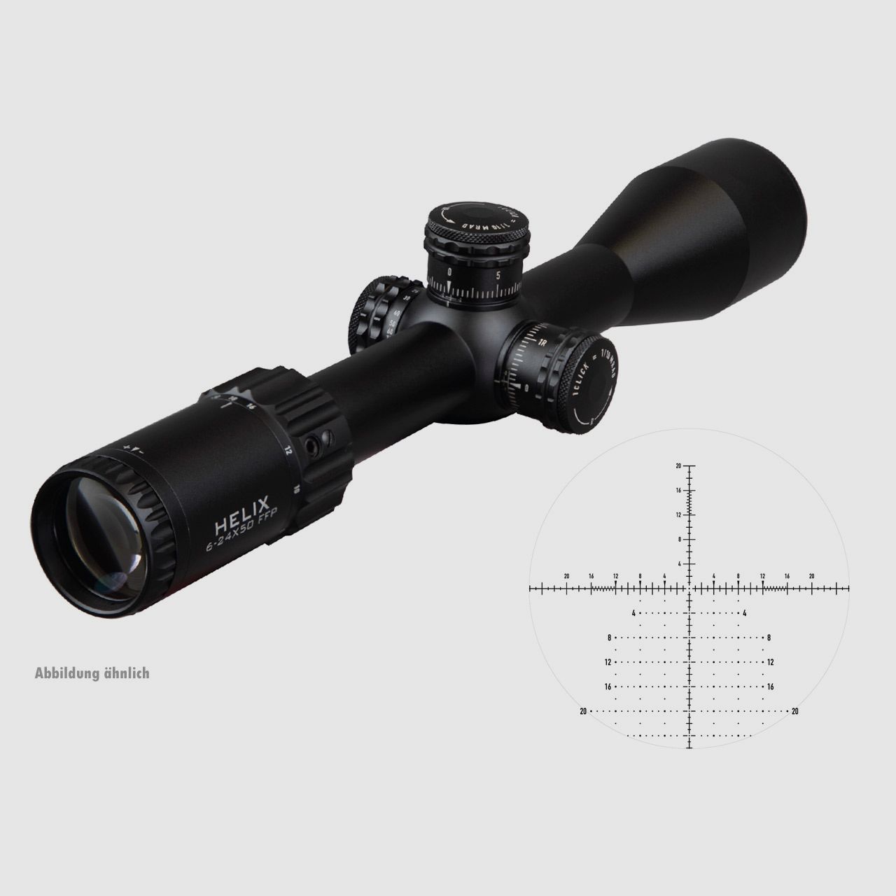 Zielfernrohr Element Optics Helix 6-24x50 FFP, Absehen APR-2D MOA, 30 mm Tubus, Seitenfokus