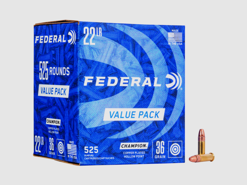Federal .22 LR HV 36gr. Rivestito in Rame HP