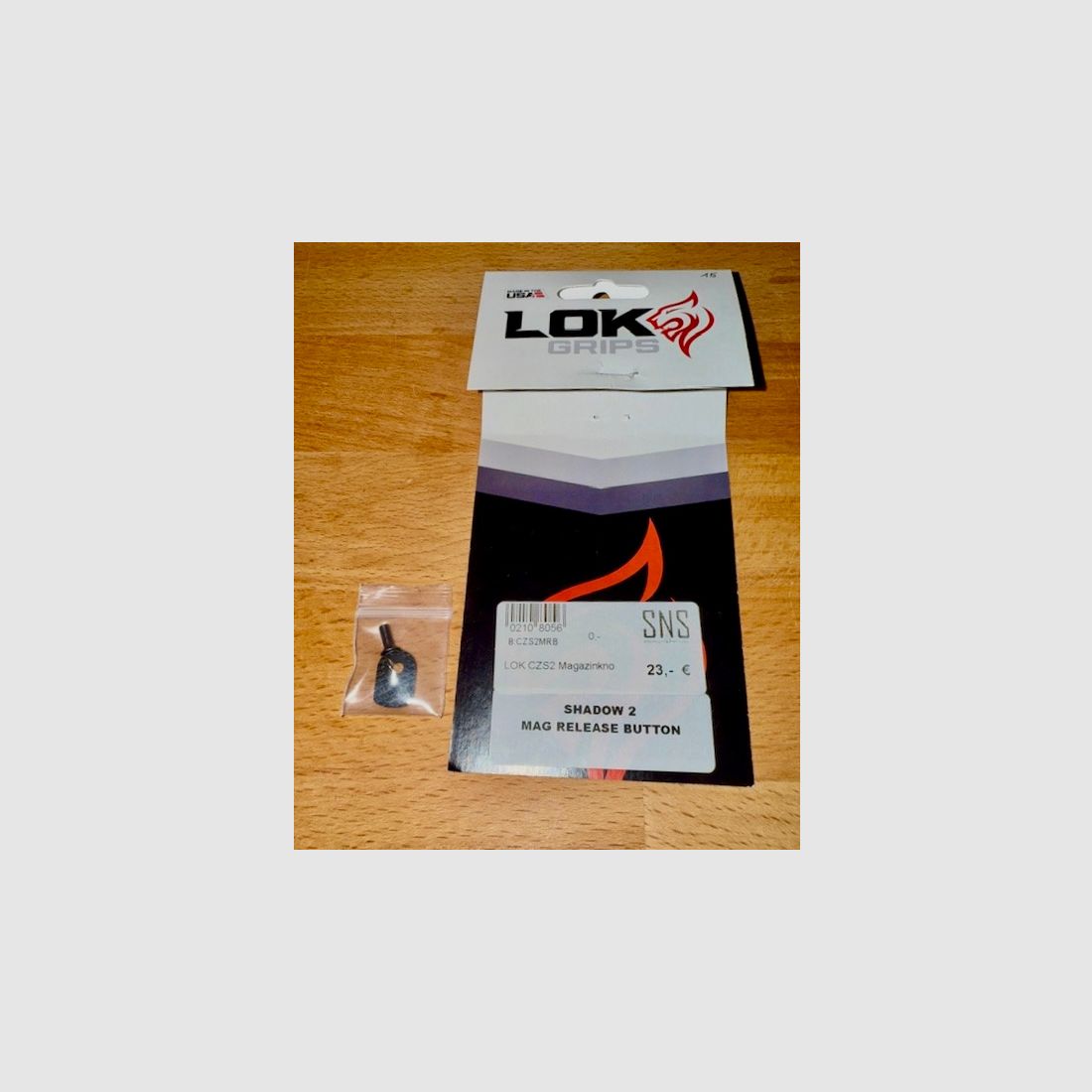 LOK Grips CZ Shadow 2 Mag Release Button / Magazijnontgrendelknop