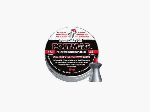 Śrut diabolo JSB Polymag Predator 6,35 mm 150 szt.
