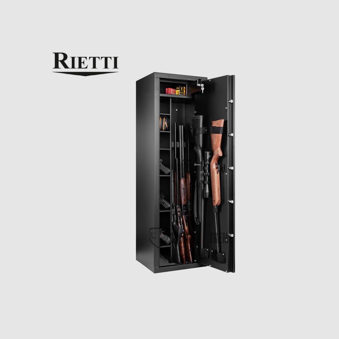 Waffenschrank für 9 Waffen RIETTI mit Schlüssel 70 kg (4+3+2 Waffen), Bild 10 von 11
