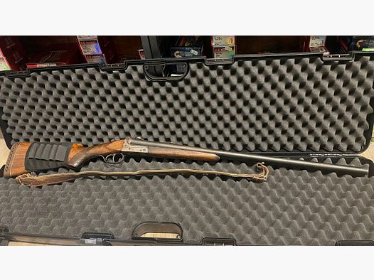 FUSIL À DEUX CANONS THÄLMANN - 16/70 - AVEC SANGLE