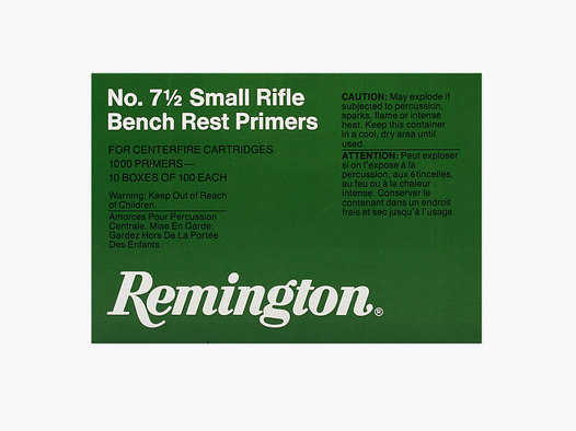 Remington Inneschi Small Rifle BR No. 7 1/2 VE100