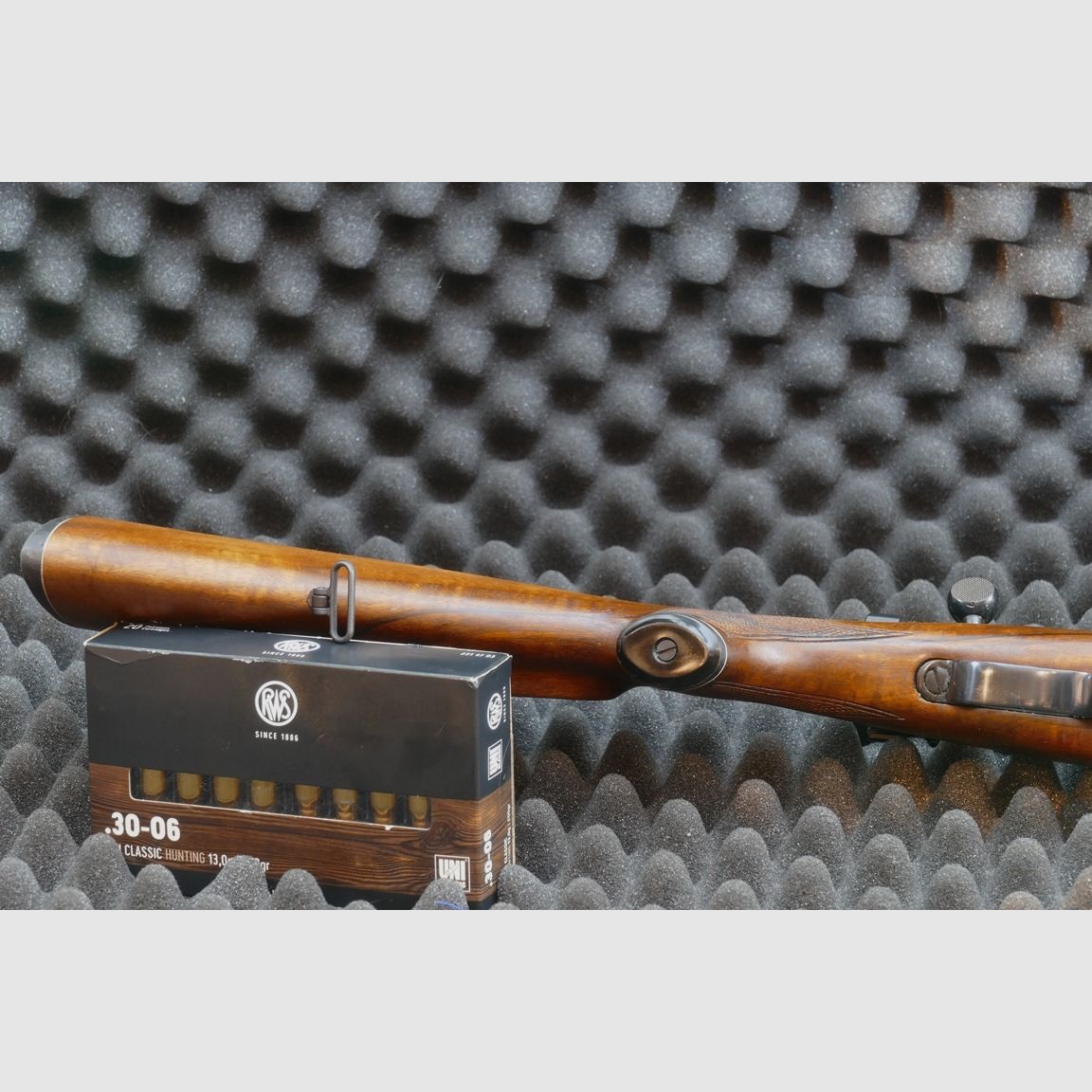 Repetierowy karabin, system 98, producent Luger, model L99, 30-06Spr, montaż EAW dla szyny wewnętrznej Zeiss