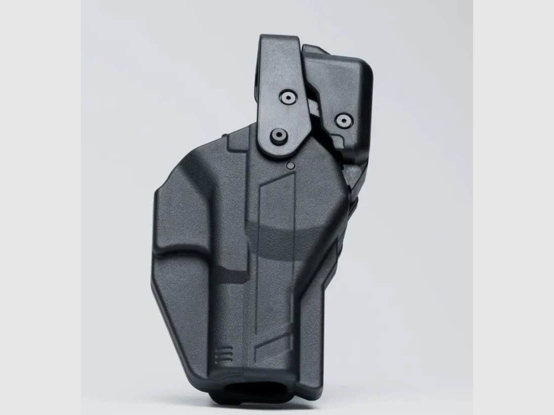 Rapid Force Level III dienstholster, middelhoge draaghoogte, riemlus voor G19/45/17 MOS – zonder lamp (zwart) Alien Gear, afbeelding 1 van 5