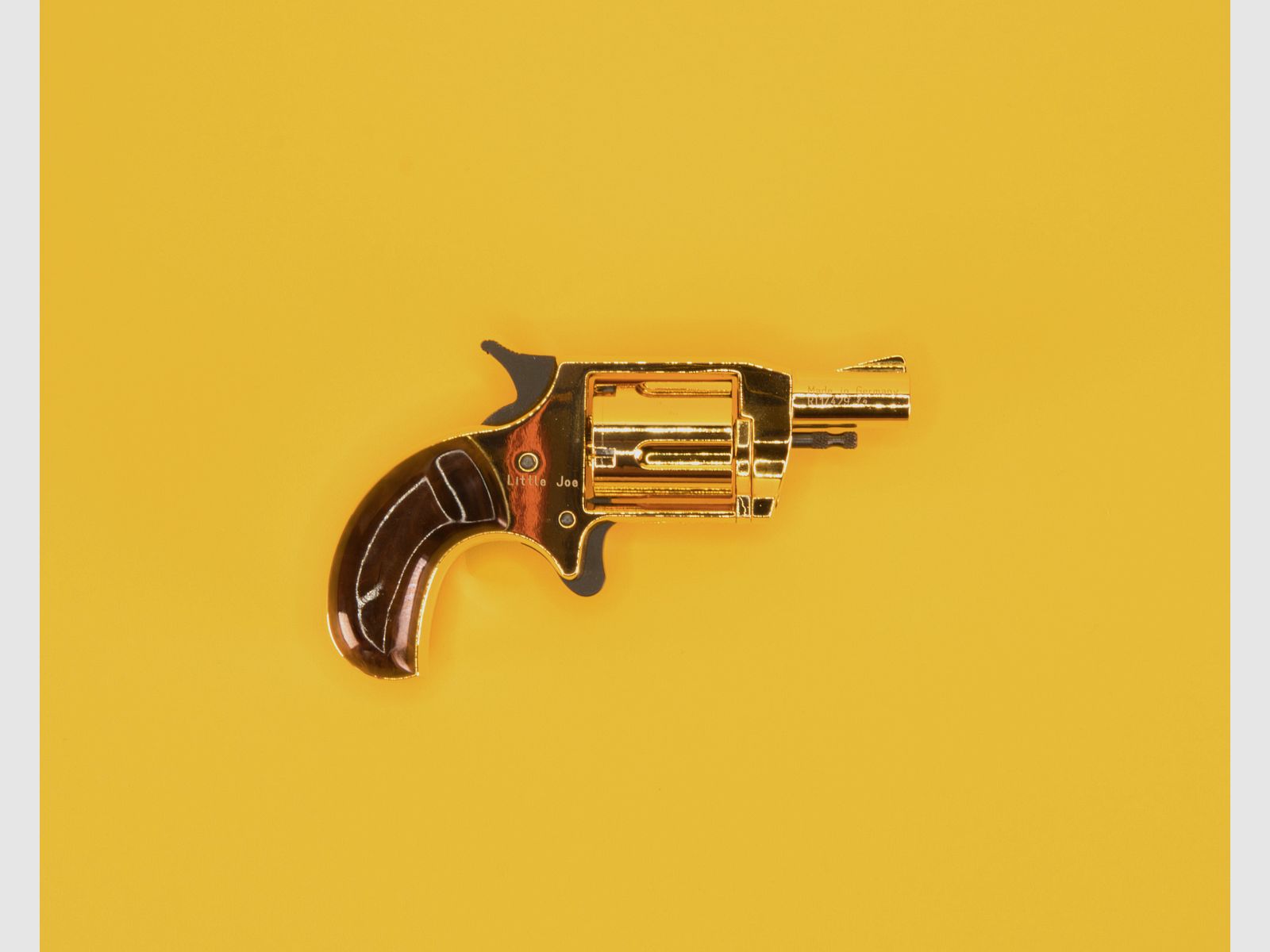 Röhm Little Joe blank-firing revolver caliber 6mm Flobert Gold Edition, imagen 2 de 6