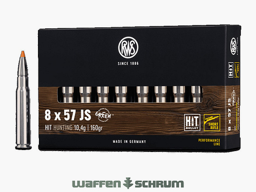 RWS HIT 10.4g - 160gr 8x57JS Short Rifle