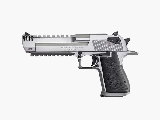 Pistola Magnum Research Desert Eagle XIX cal. .50AE, acciaio inossidabile, rail picatinny e freno di bocca