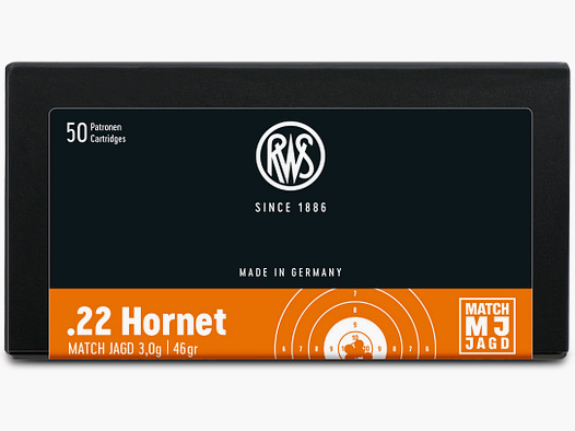 RWS .22 Hornet  MJ 3,0g    50 Stck.