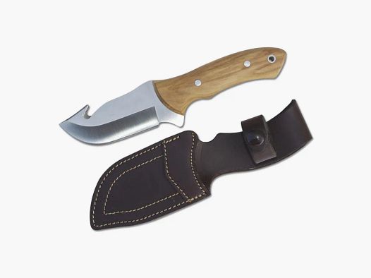 Couteau à dépecer manche en teck