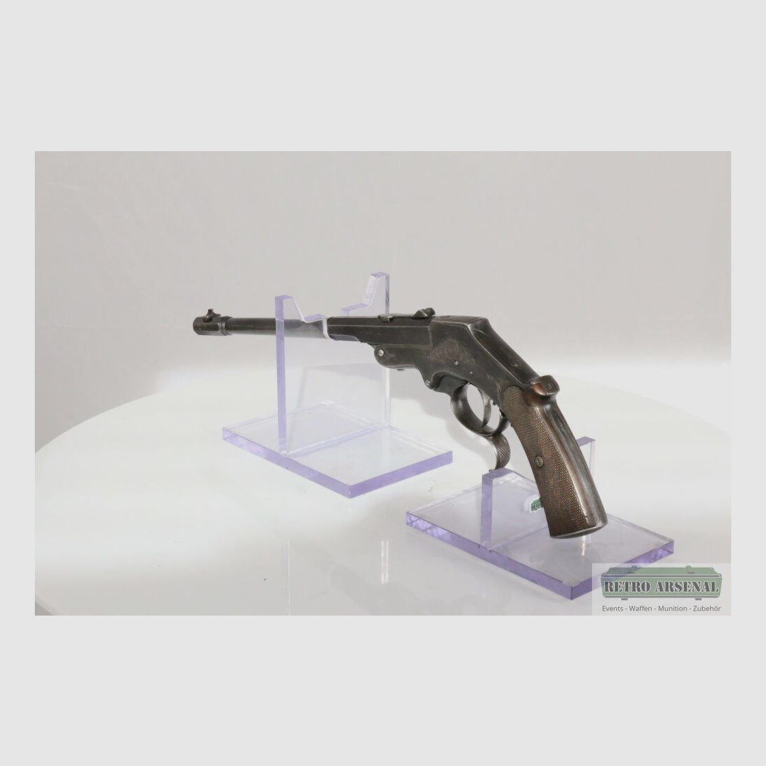 Scheibenpistole Langenhahn Mod. 1893 Griffhorn