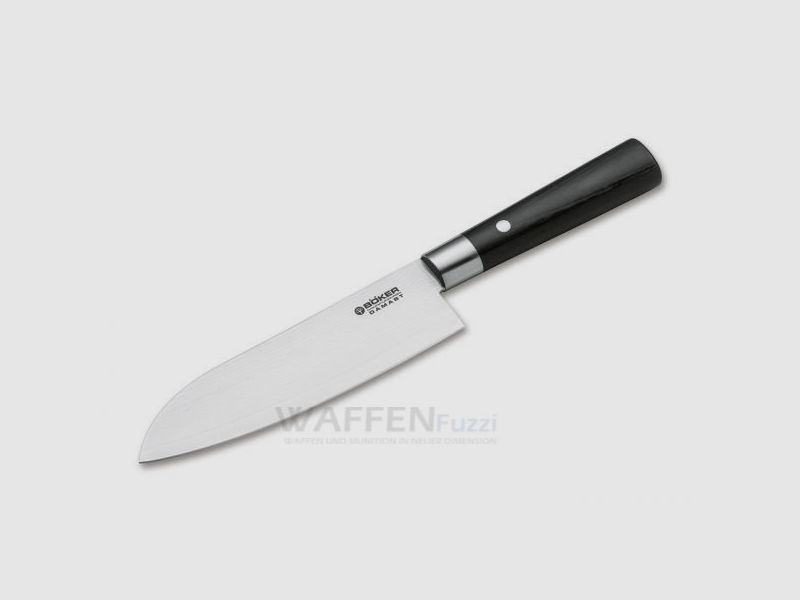 Cuchillo de cocina multiusos Böker Damast Black Santoku