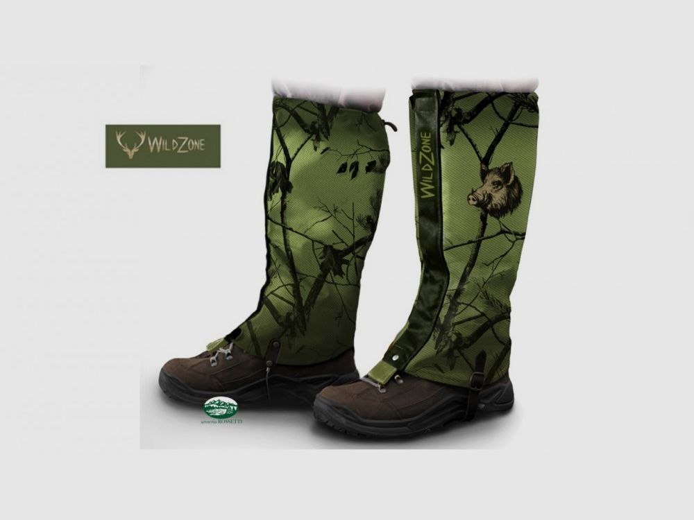 WILDZONE Wasserdichte und stichfeste Gamaschen grün M450-2038