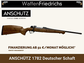 ANSCHÜTZ 1782 Deutscher Schaft | Premium Holzklasse - Waffen Friedrichs