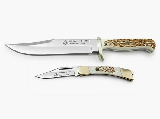 PUMA SGB Bowie / Whitetail, POM Commando Stag