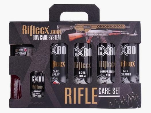 RifleCX Fett/Reiniger/Öl Rifle Set - Reinigungsset f. Langwaffen