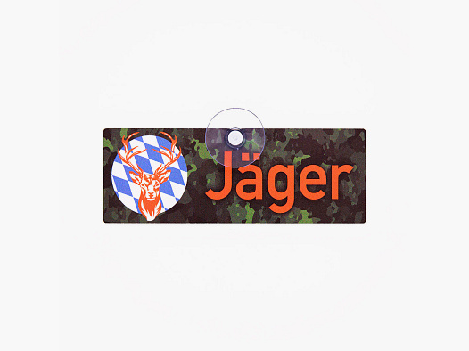 Hunting sign with suction cup "Hunter Bavaria