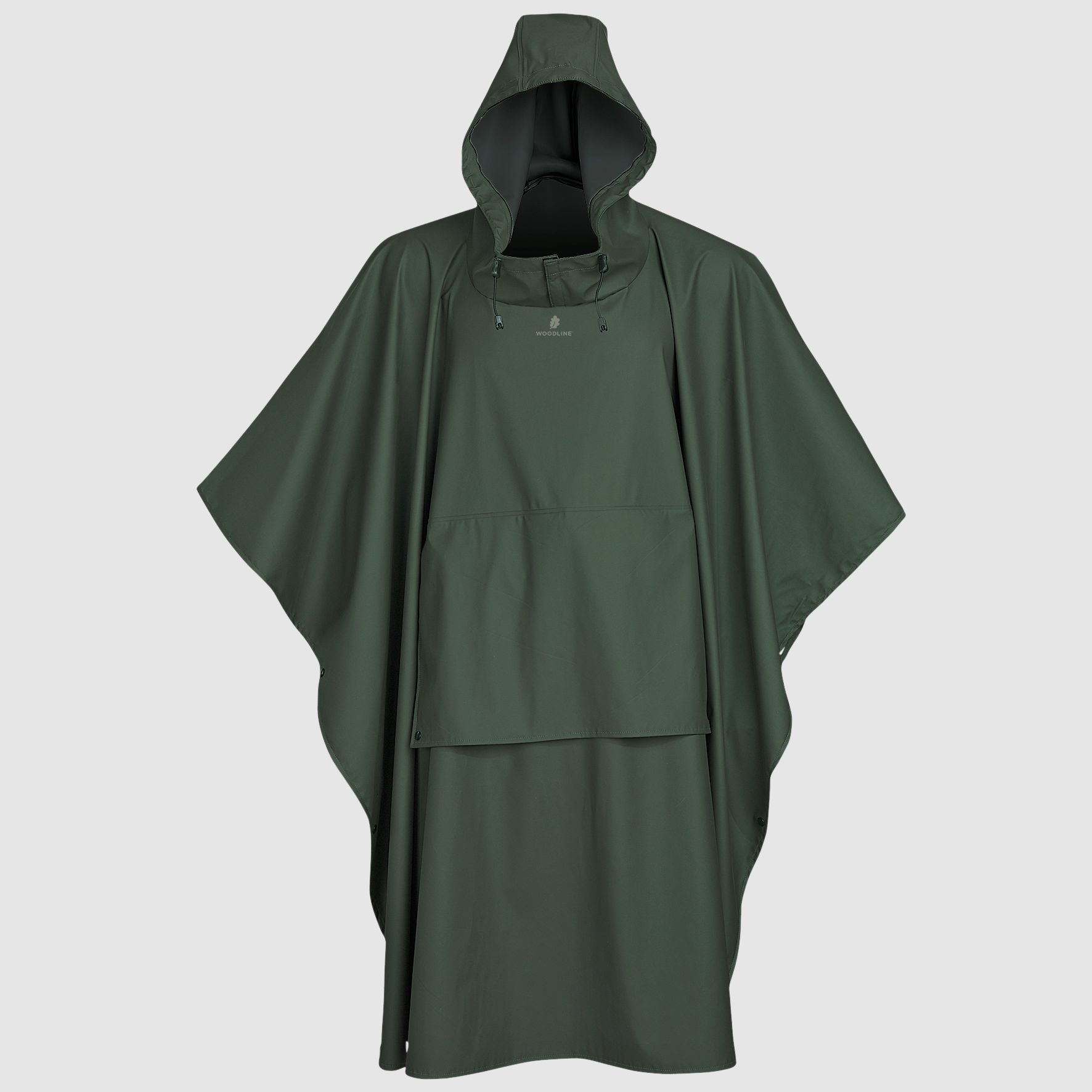 Woodline Poncho Impermeabile Verde - M/L