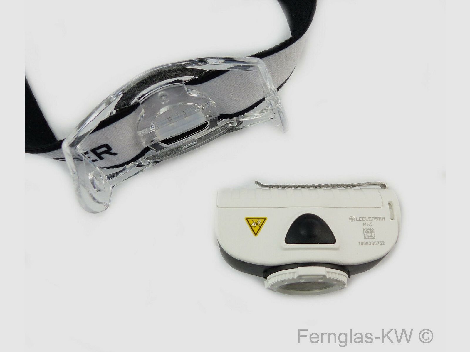 Ledlenser 500950 LED Kopflampe Stirnlampe MH5 Schwarz Weiß 400 Lumen mit Akku