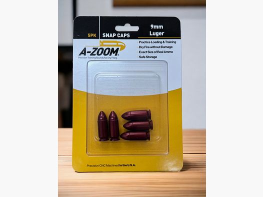 A-Zoom Pufferpatroner 9mm Luger 5 Stück