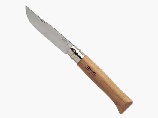 Opinel Messer N°12 Klinge Edelstahl 12 cm Griff Buche Sicherheitsring
