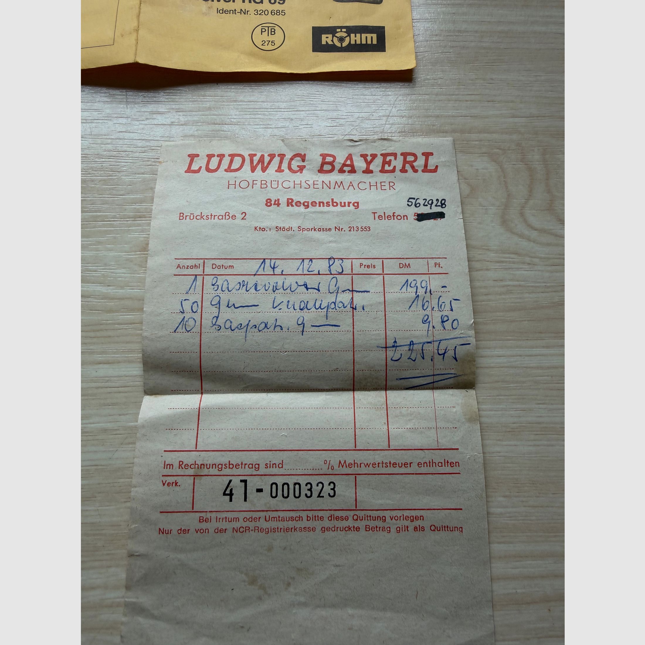 Röhm RG 69 Knall-und Gasrevolver PTB 275