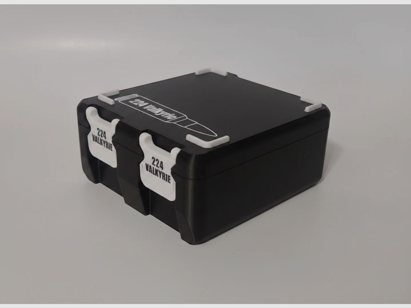 Filamelt Munitionsbox / 224 Valkyrie / 'Klapp- / Rastdeckel' / Patronenbox, Ammo Box