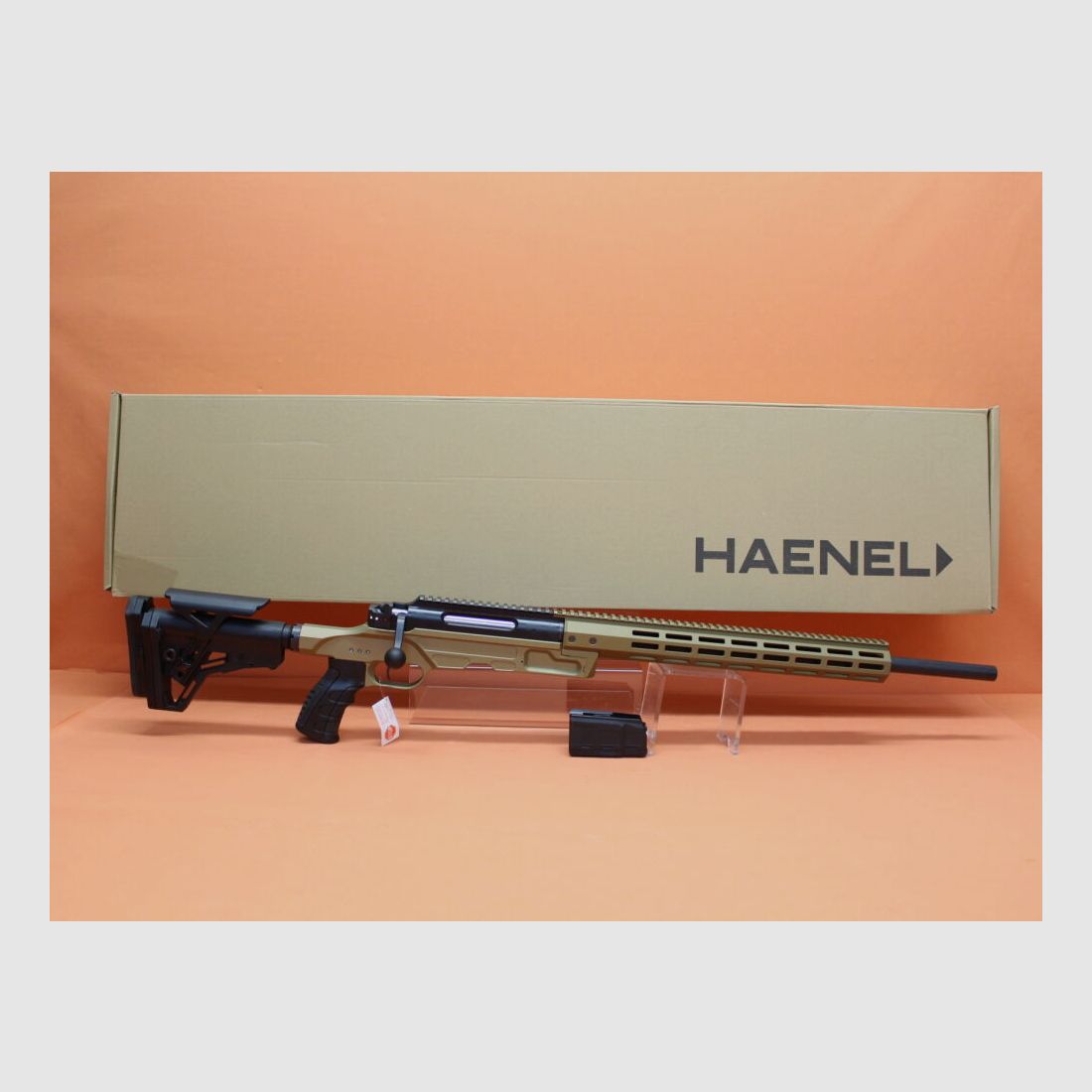 HAENEL Rep.Büchse .308Win Haenel LR/ ONE 60cm Lauf/ Mündungsgewinde M15x1/ eintellbarer Schaft/ Sandfarben