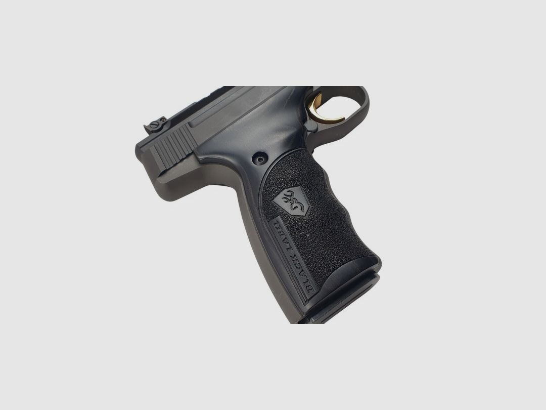 USED - BROWNING BUCK MARK BLACK LABEL PISTOL .22LR THREADED + 2 MAGAZINES, image 4 of 11