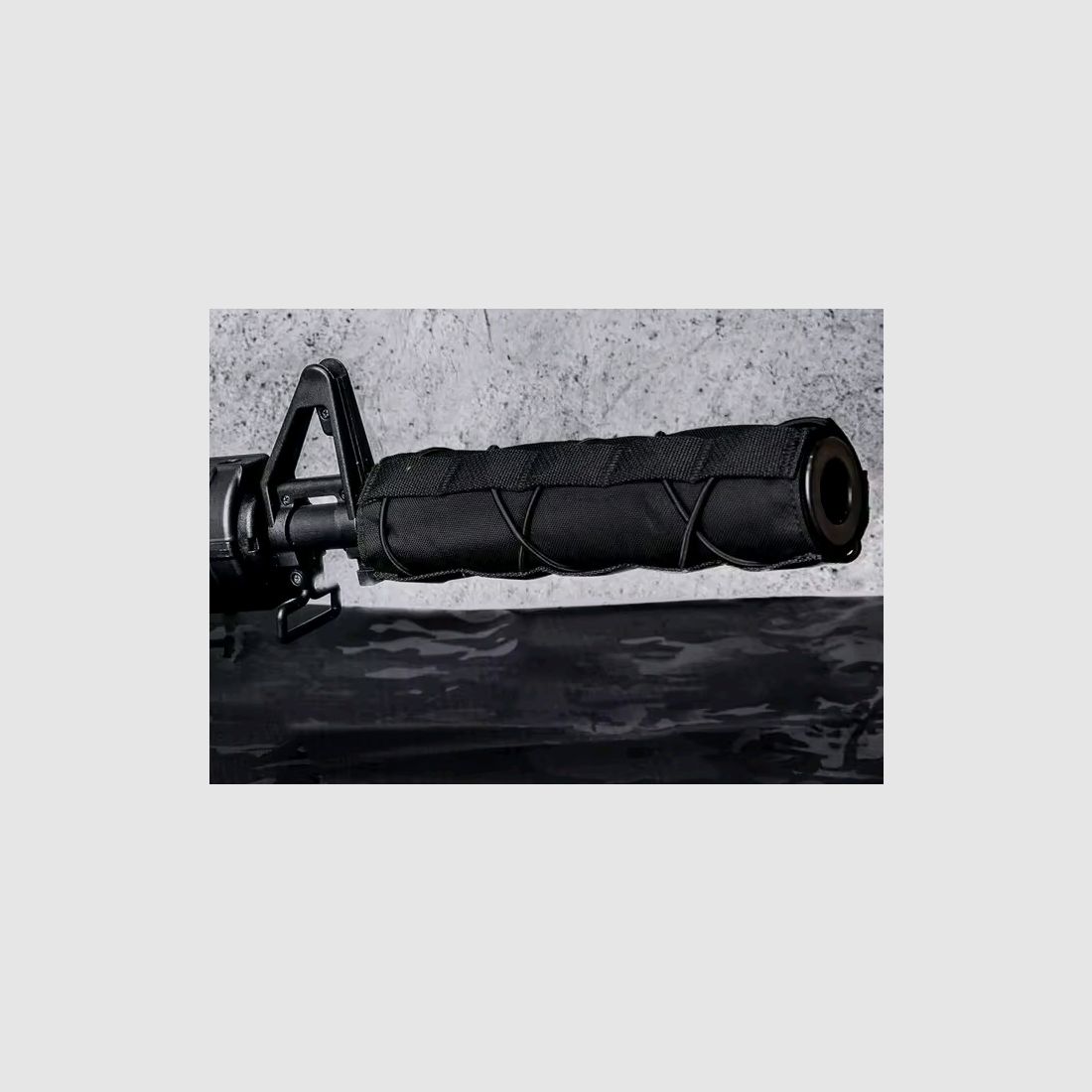 Nuova copertura per silenziatore in nylon isolamento canna nera Sniper Suppressor custodia 22cm copertura protettiva