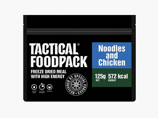 Tactical Foodpack noodle dish with chicken