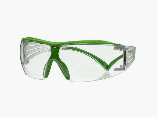 3M SecureFit 400X Schutzbrille klar | grüner Rahmen