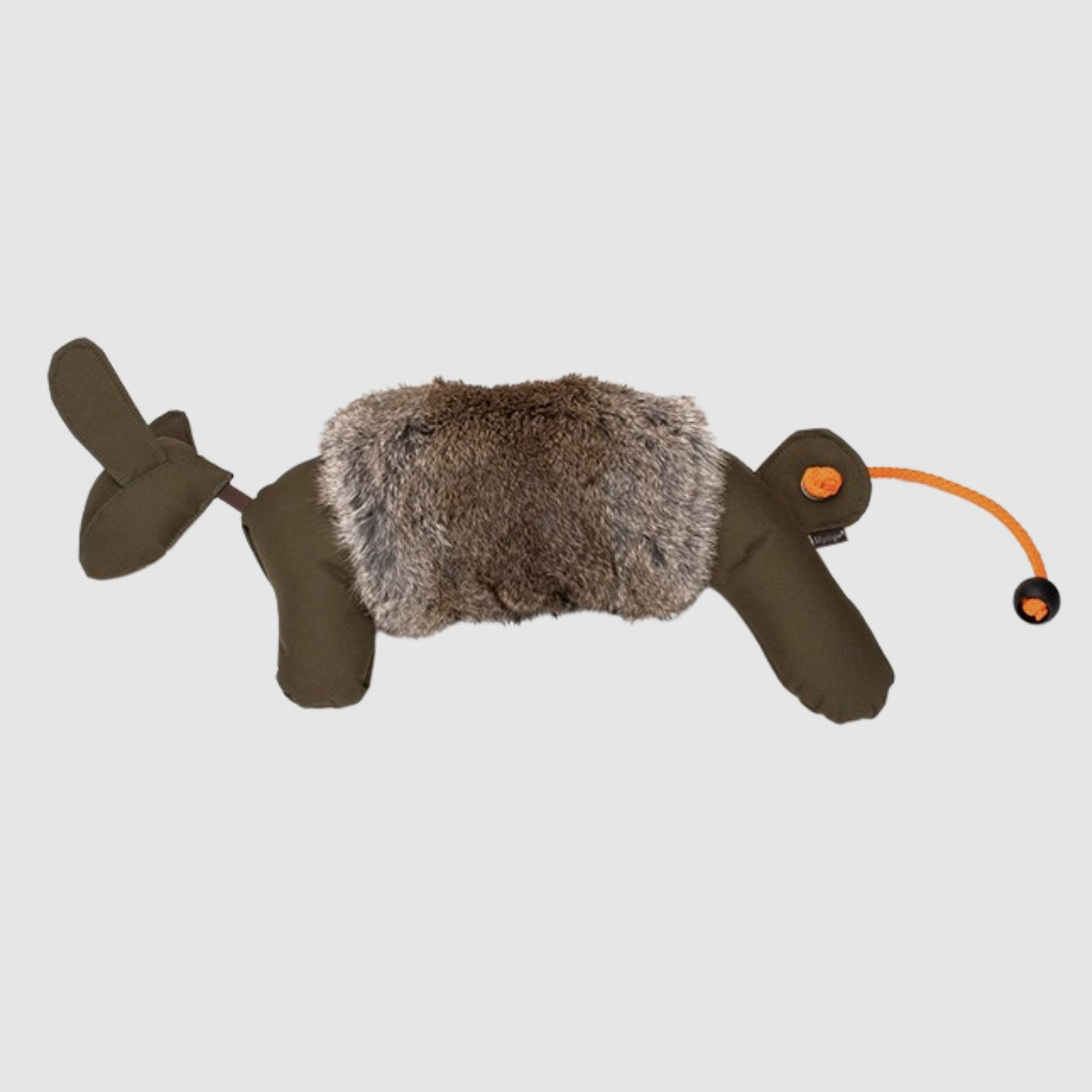 Mystique Rabbit Dog Dummy mit Fell Cover olive groß