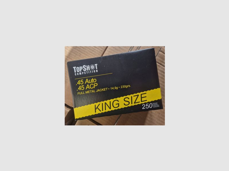 TopShot Competition .45ACP 230grs VM 250er King Size Pack