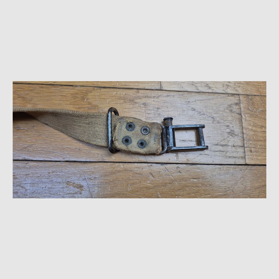 Very rare and beautiful rifle sling for Gewehr G 98K – Period II Reich – Extremely rare ersatz model in fabric – Circa 1917/1918 – Authentic period piece of extreme rarity – BE+ /TBE, image 6 of 9