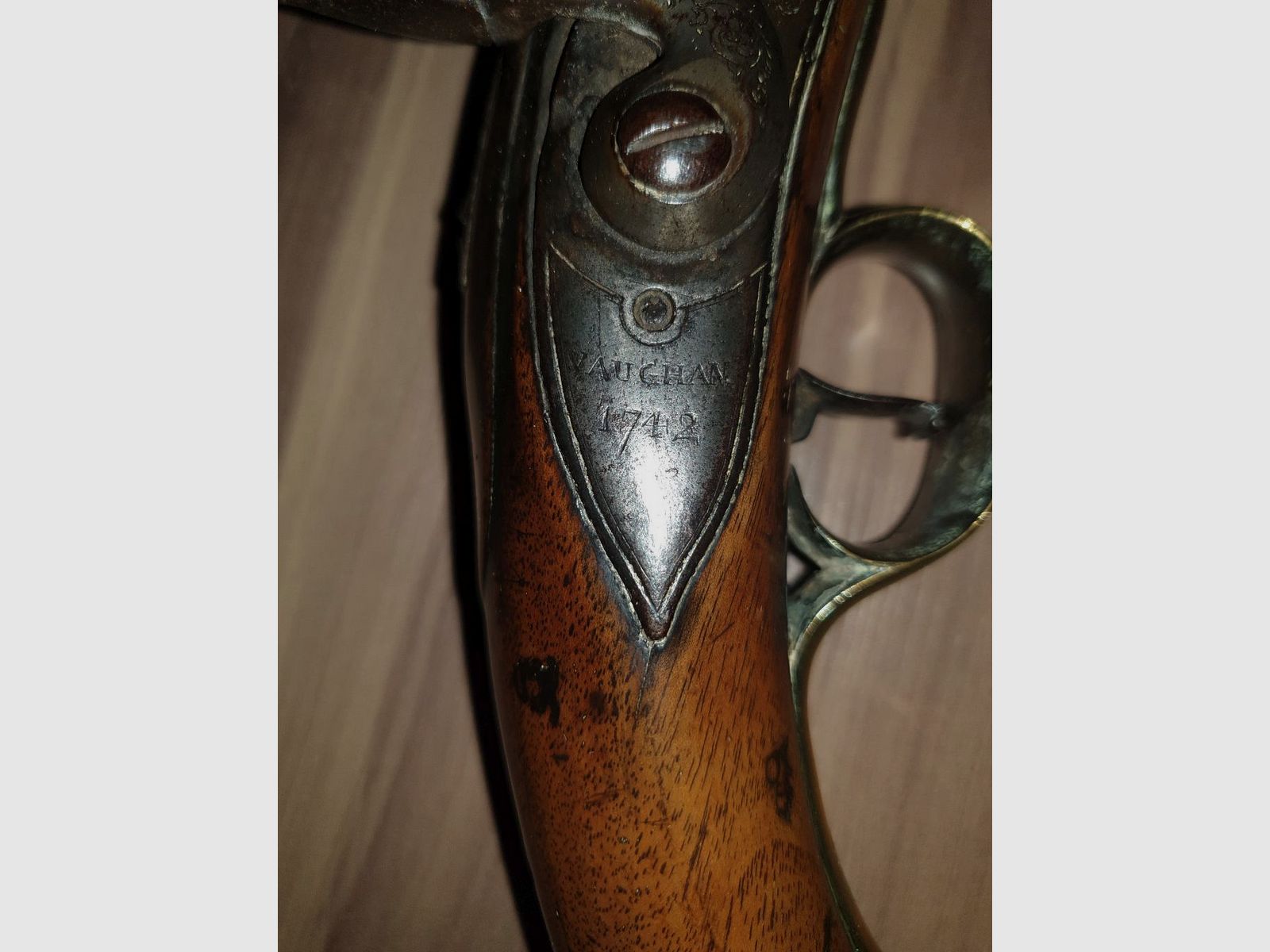 Englische Offizier-Pistole vor 1742
