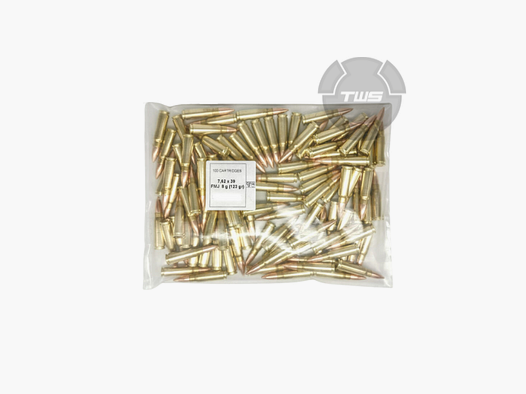 PPU 7,62×39 FMJ 123gr/8gr 100 Schuss