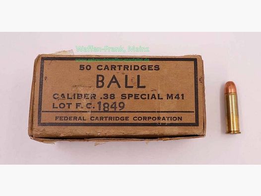 Federal / USA cartuchos de revólver .38 special/M41