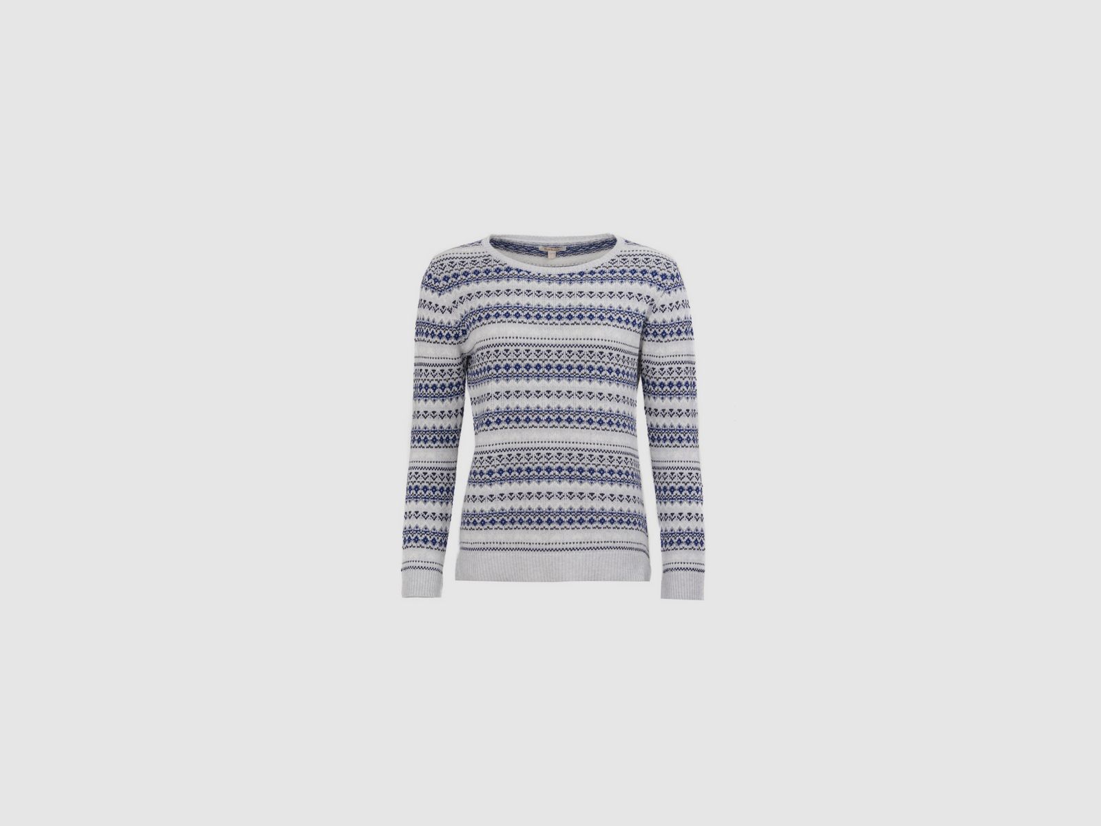 BARBOUR Roseberry Knit Pale Grey Marl Pullover