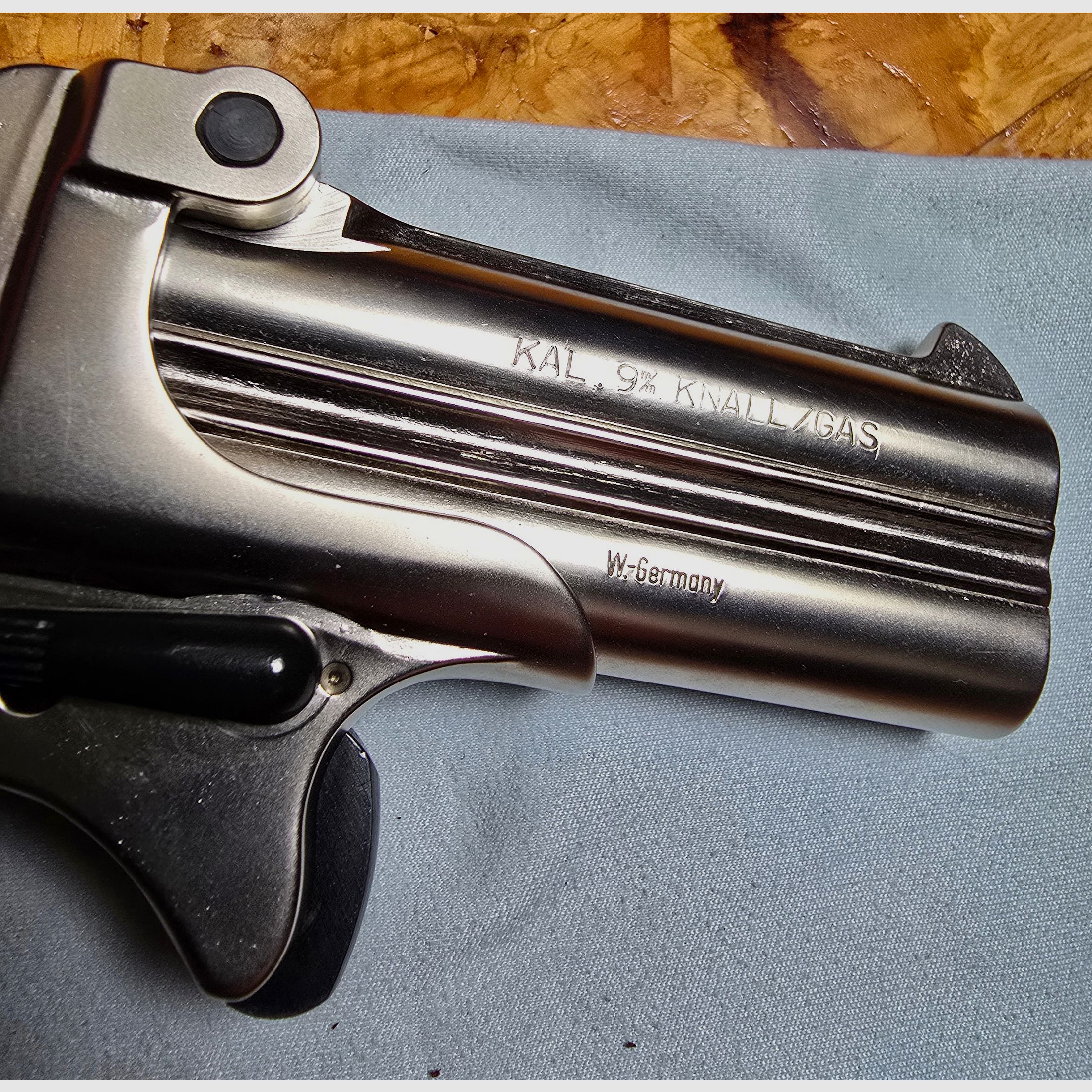 Derringer Noris Twi-Nine, ptb 276, vernickelt, 9mm r. knall