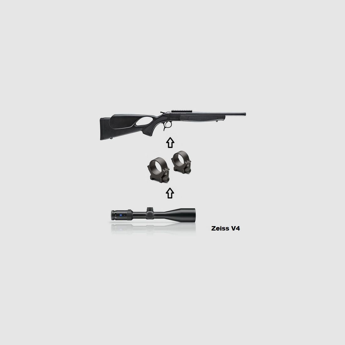 Bergara BA13 TD + Zeiss V4 3-12x56 + Montage + ... / Komplettpaket