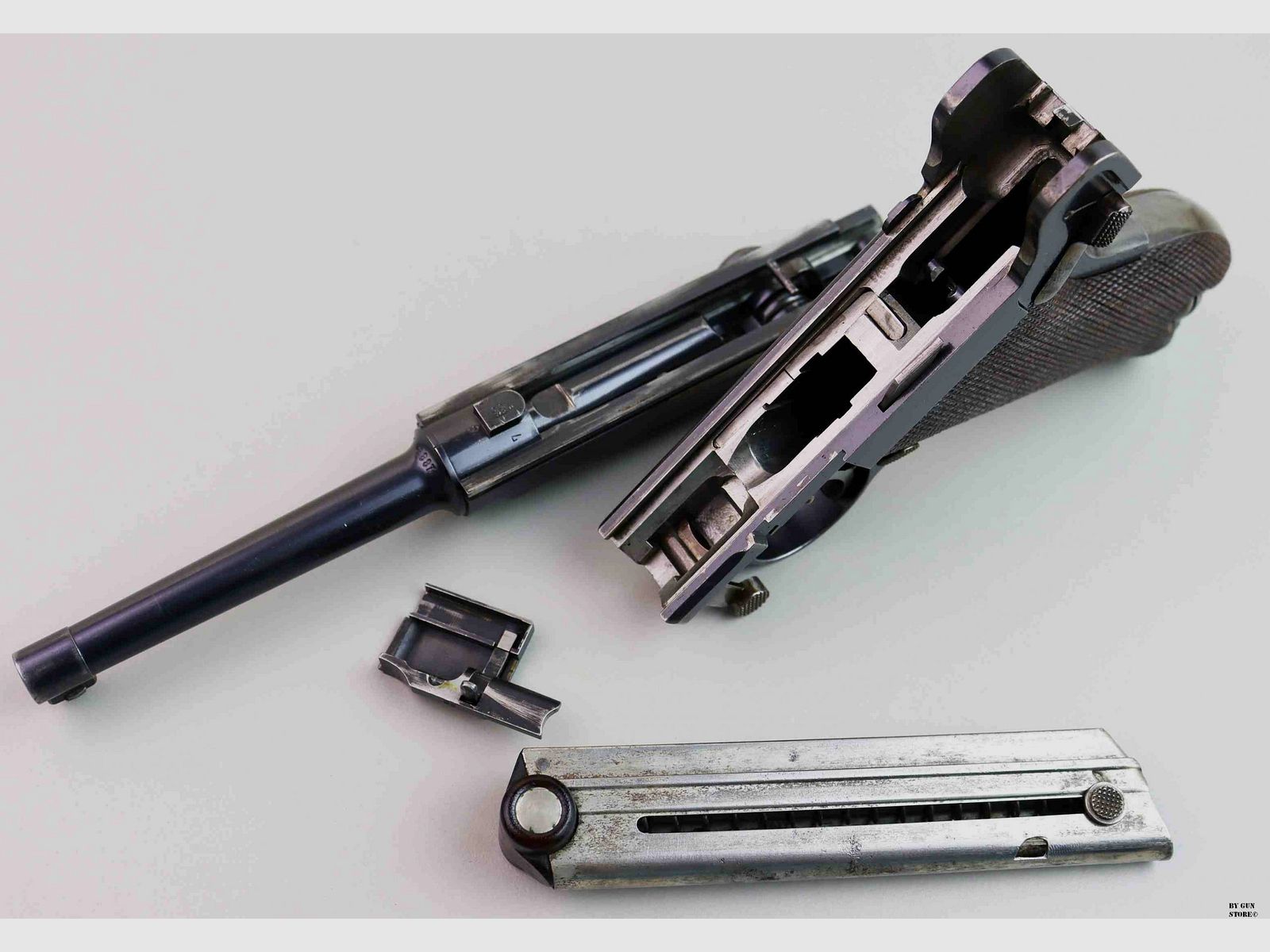 Pistole Luger DWM Mod. 1900 Militär Kal. 7,65 Pb. Seriennr. 1888, Bild 13 von 15