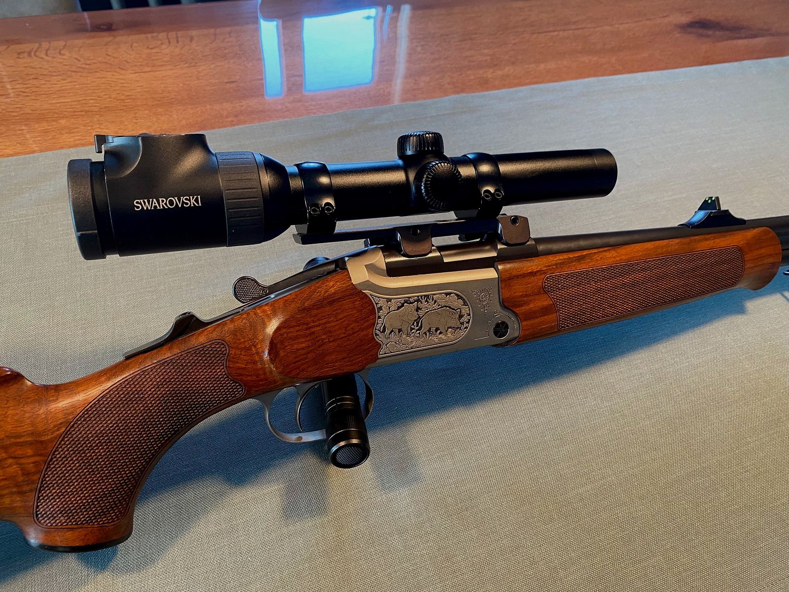 Double rifle BDB Merkel B3 - 9.3x74R - Swarovski Z6i