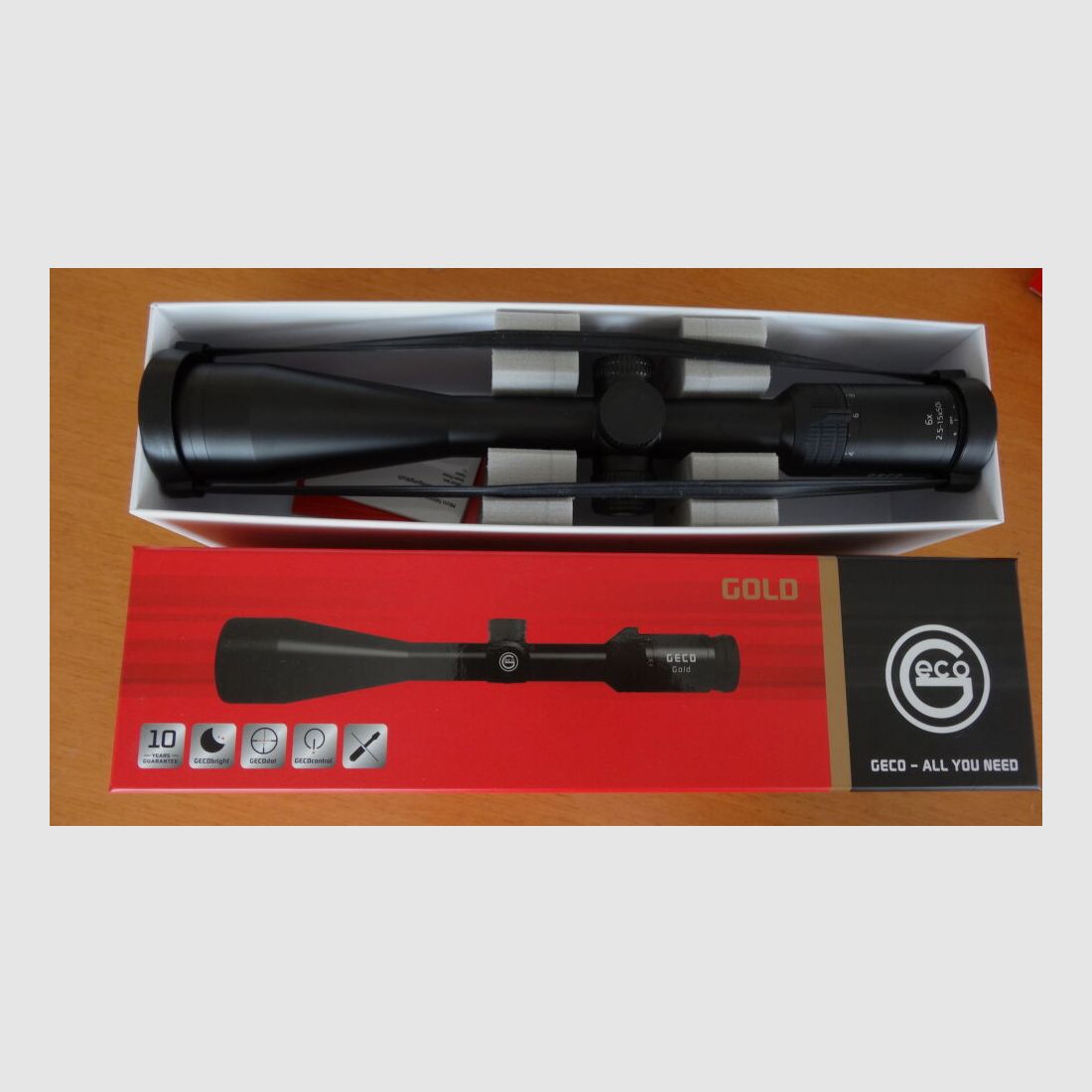 GECO Geco celownik optyczny Gold 2,5-15x50i, podświetlany nr 4