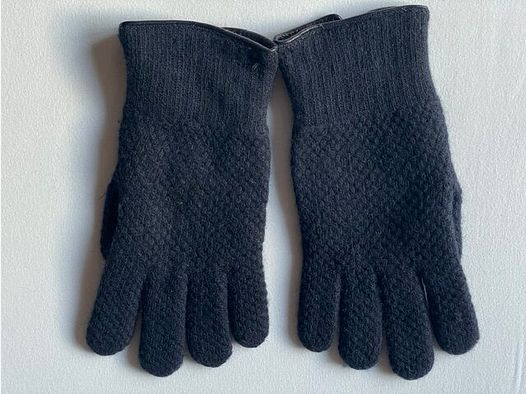 ROSI COLLECTION Guanti in Cashmere Blu Scuro TAGLIA UNICA