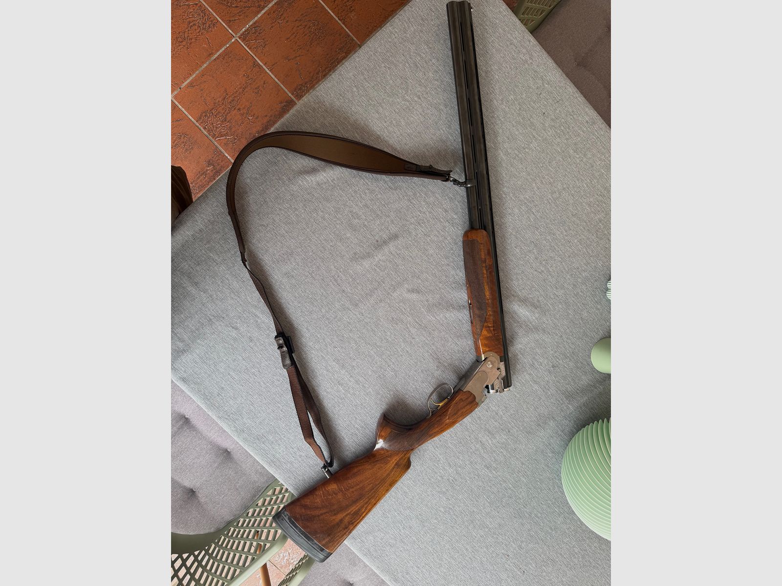 Beretta 686 White Onyx, Bockdoppelflinte mit 76-cm-Läufen.