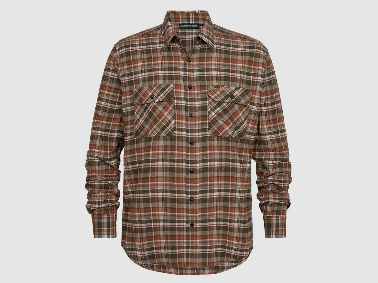Deerhunter Hemd Andrew Orange Check