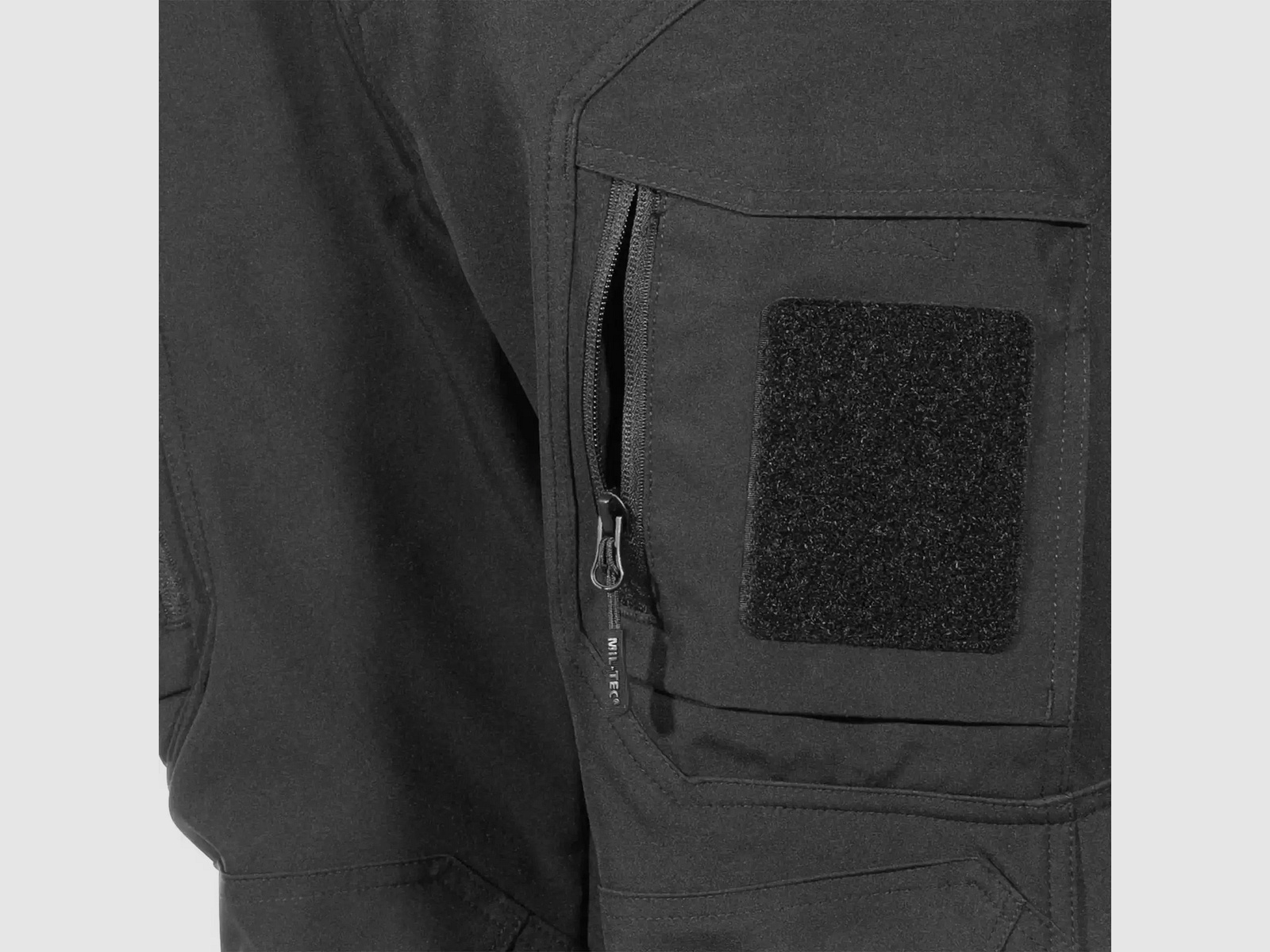 Mil-Tec Pantalon Softshell Assault - Noir / S Homme